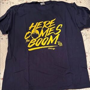 Navy 'Here Comes the Boom' Graphic Tee